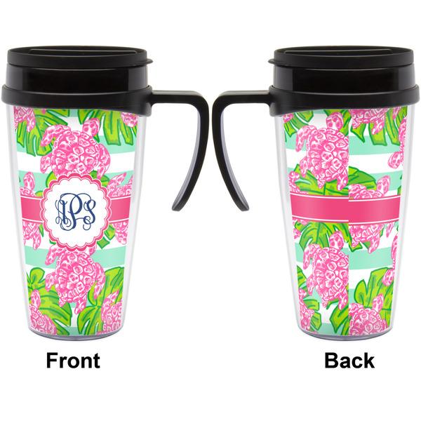 Preppy Travel Mug with Black Handle - Approval