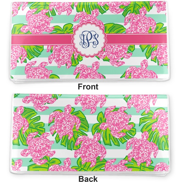 Preppy Vinyl Check Book Cover - Front and Back