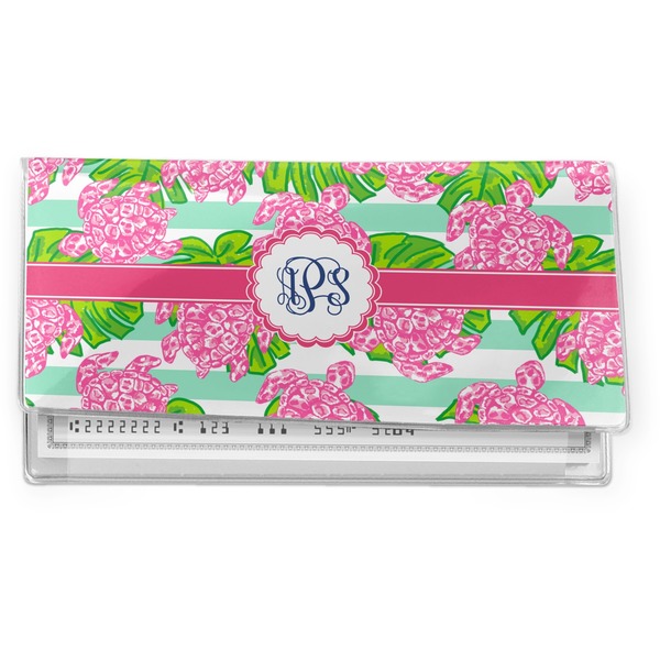 Custom Preppy Vinyl Checkbook Cover (Personalized)