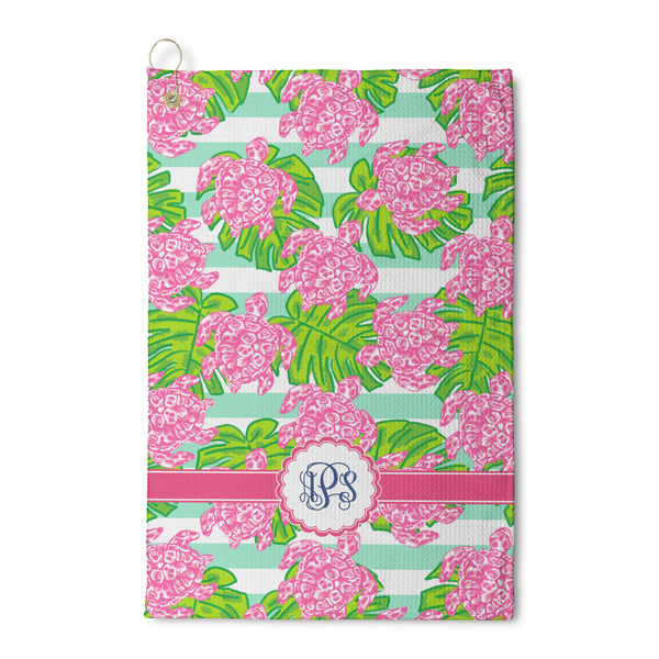 Custom Preppy Waffle Weave Golf Towel (Personalized)