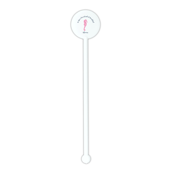 Preppy White Plastic 5.5" Stir Stick - Round - Single Stick