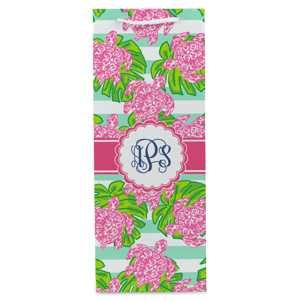 Preppy Wine Gift Bag - Gloss - Front