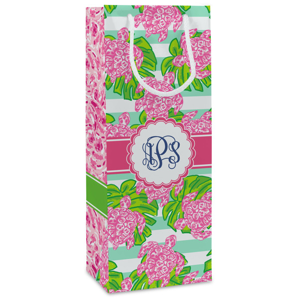 Custom Preppy Wine Gift Bags - Gloss (Personalized)