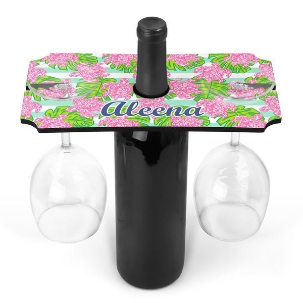 Custom Preppy Wine Bottle & Glass Holder (Personalized)