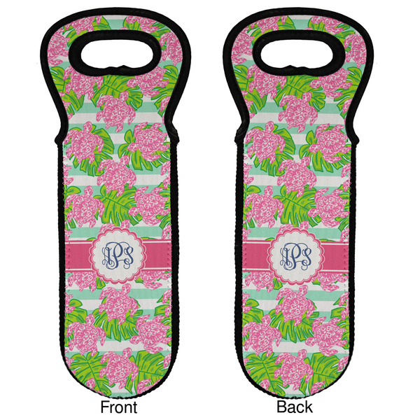 Preppy Wine Tote Front & Back