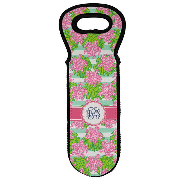 Custom Preppy Wine Tote Bag (Personalized)