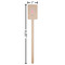 Preppy Wooden 6.25" Stir Stick - Rectangular - Dimensions