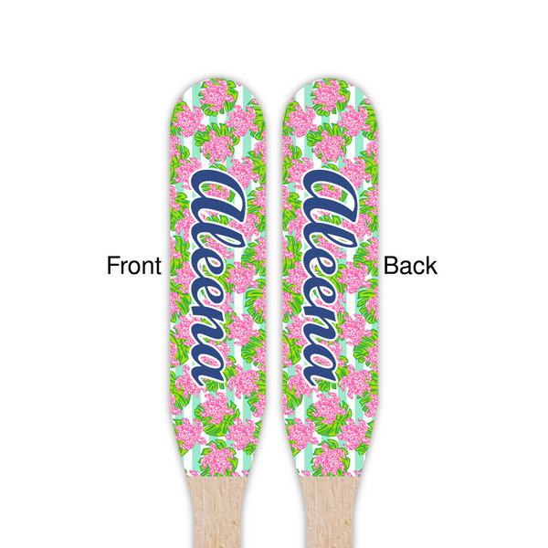 Preppy Wooden Food Pick - Paddle - Double Sided - Front & Back