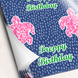 Preppy Wrapping Paper Sheets - Single-Sided - 20" x 28" (Personalized)