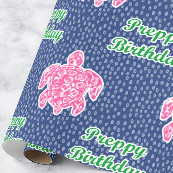 Custom Preppy Wrapping Paper Roll - Large (Personalized)