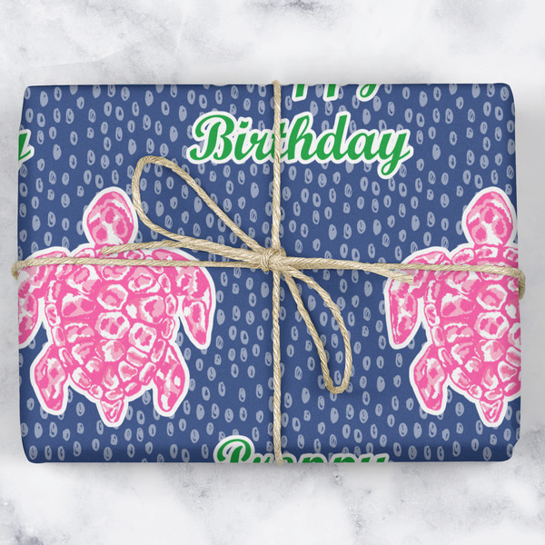 Preppy Wrapping Paper Roll - Matte - Wrapped Box