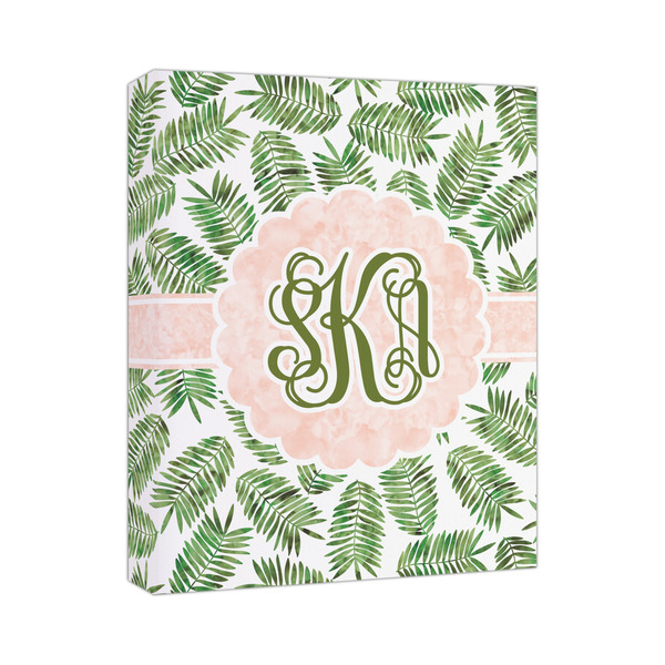 Custom Tropical Leaves Canvas Print (Personalized)