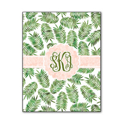 Tropical Leaves Wood Print - 11x14 (Personalized)