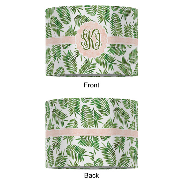 Tropical Leaves 12" Drum Lampshade - APPROVAL (Fabric)