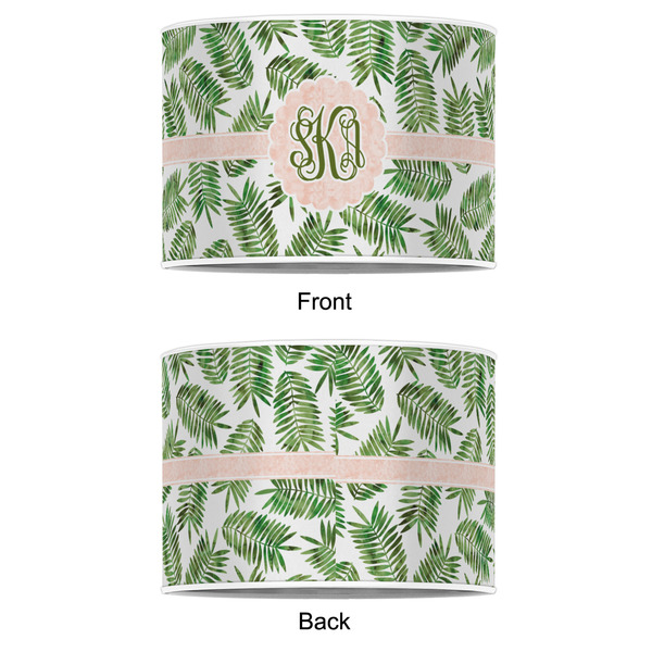 Tropical Leaves 12" Drum Lampshade - APPROVAL (Poly Film)