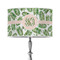 Tropical Leaves 12" Drum Lamp Shade - Poly-film (Personalized)