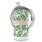 Tropical Leaves 12 oz Stainless Steel Sippy Cups - FULL (back angle)
