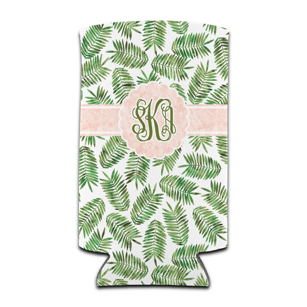 Tropical Leaves 12oz Tall Can Sleeve - Set of 4 - FRONT