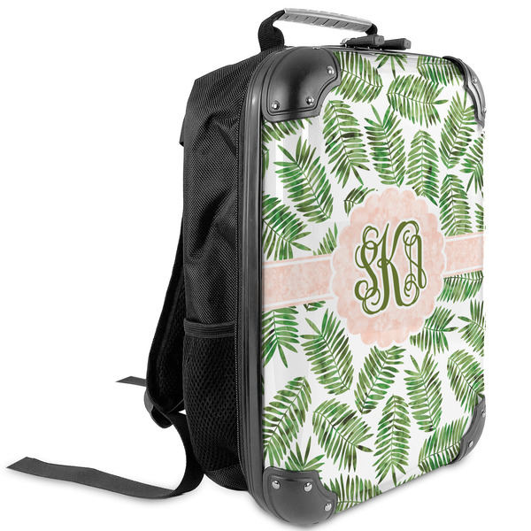 Custom Tropical Leaves Kids Hard Shell Backpack (Personalized)