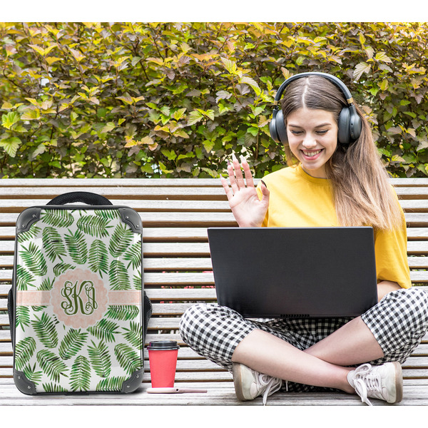 Tropical Leaves 15" Backpack - LIFESTYLE