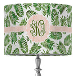 Tropical Leaves 16" Drum Lamp Shade - Fabric (Personalized)