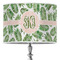 Tropical Leaves 16" Drum Lampshade - ON STAND (Poly Film)