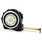 Tropical Leaves 16 Foot Black & Silver Tape Measures - Front