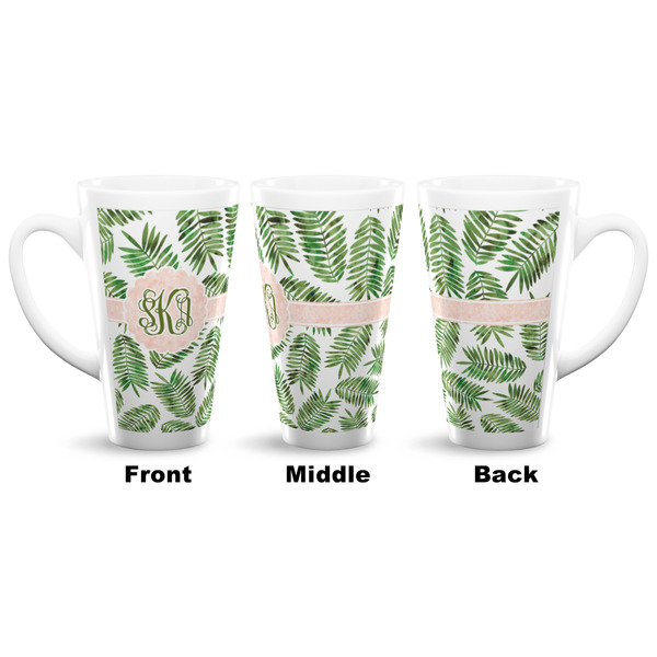 Tropical Leaves 16 Oz Latte Mug - Approval