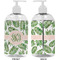 Tropical Leaves 16 oz Plastic Liquid Dispenser- Approval- White