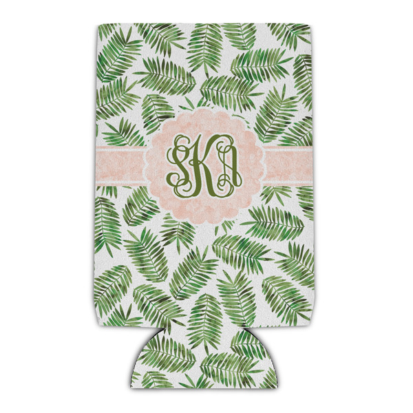 Custom Tropical Leaves Can Cooler (16 oz) (Personalized)