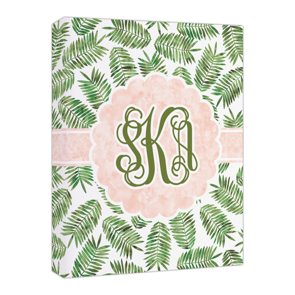 Custom Tropical Leaves Canvas Print - 16x20 (Personalized)