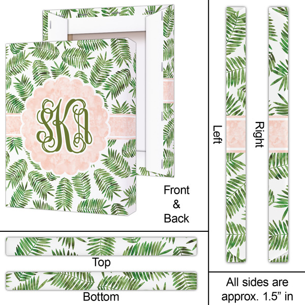 Tropical Leaves 16x20 - Canvas Print - Approval