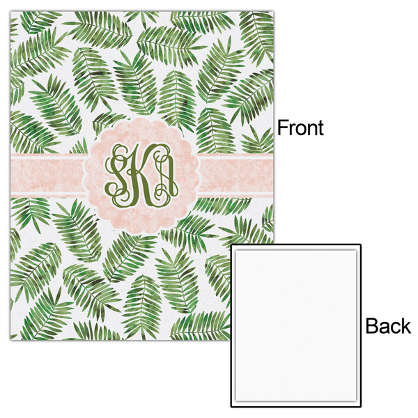 Tropical Leaves 16x20 - Matte Poster - Front & Back