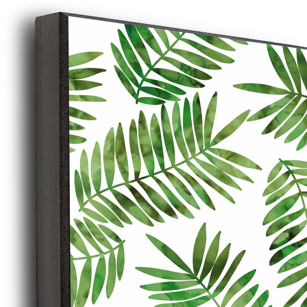 Tropical Leaves 16x20 Wood Print - Closeup