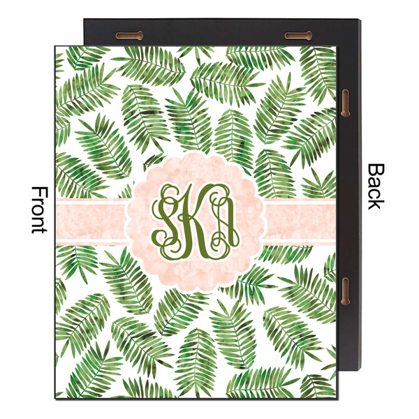 Tropical Leaves 16x20 Wood Print - Front & Back View