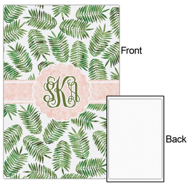 Tropical Leaves 20x30 - Matte Poster - Front & Back