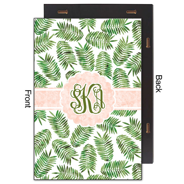Tropical Leaves 20x30 Wood Print - Front & Back View