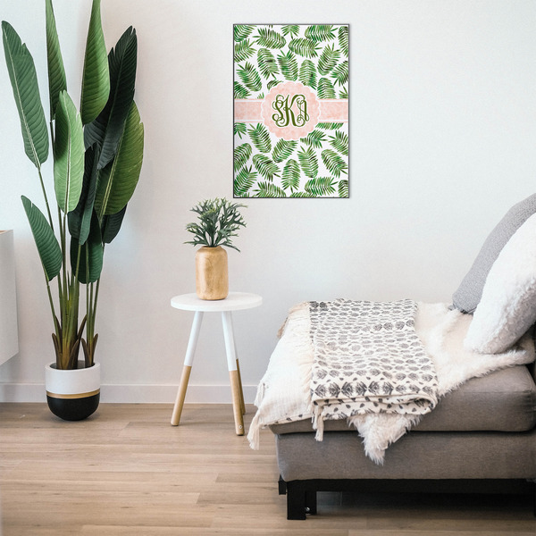 Tropical Leaves 20x30 Wood Print - In Context