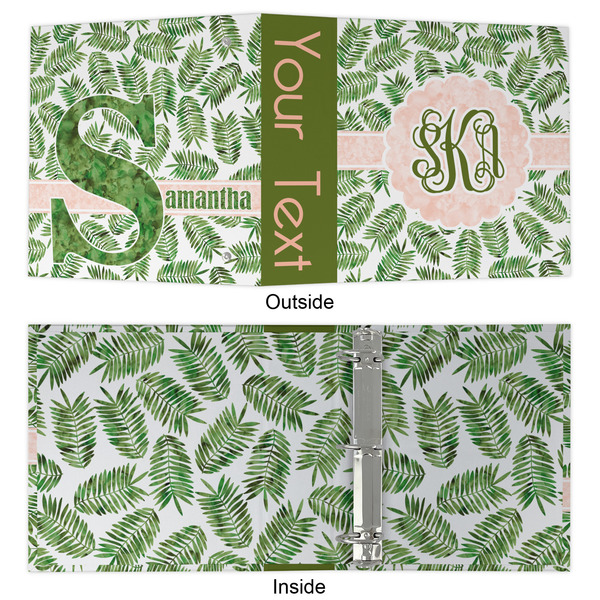 Tropical Leaves 3 Ring Binders - Full Wrap - 2" - APPROVAL