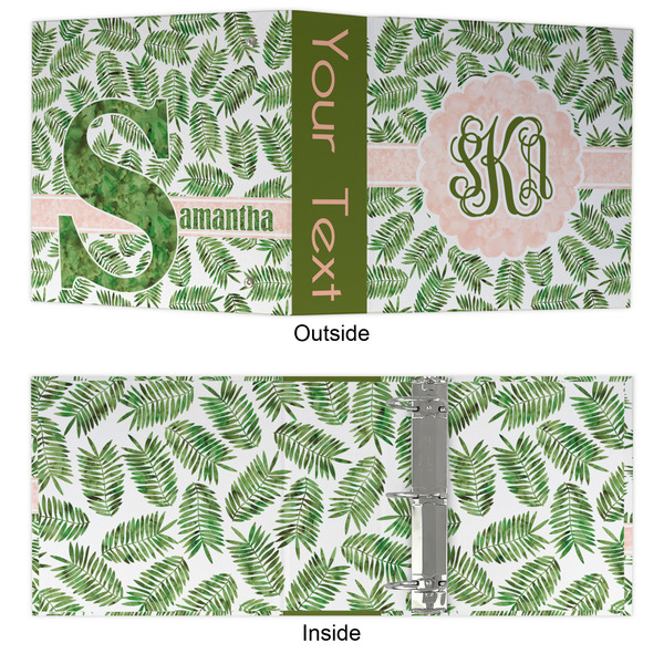 Tropical Leaves 3 Ring Binders - Full Wrap - 3" - APPROVAL