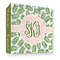 Tropical Leaves 3 Ring Binder - Full Wrap - 3" (Personalized)