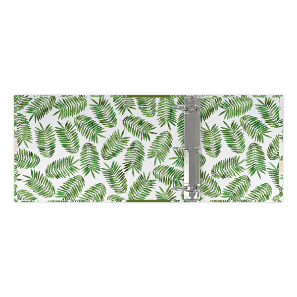 Tropical Leaves 3 Ring Binders - Full Wrap - 3" - OPEN INSIDE