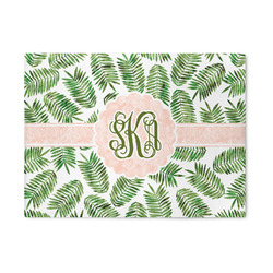 Tropical Leaves 5' x 7' Patio Rug (Personalized)