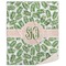 Tropical Leaves Sherpa Throw Blanket - 60"x80" (Personalized)