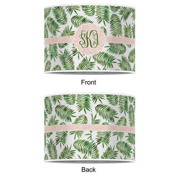 Tropical Leaves 8" Drum Lampshade - APPROVAL (Poly Film)