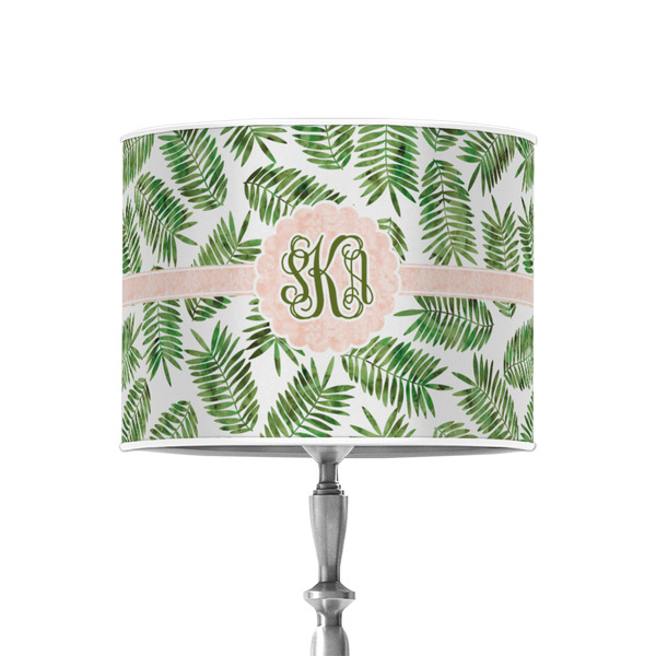 Custom Tropical Leaves 8" Drum Lamp Shade - Poly-film (Personalized)