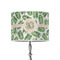 Tropical Leaves 8" Drum Lampshade - ON STAND (Poly Film)