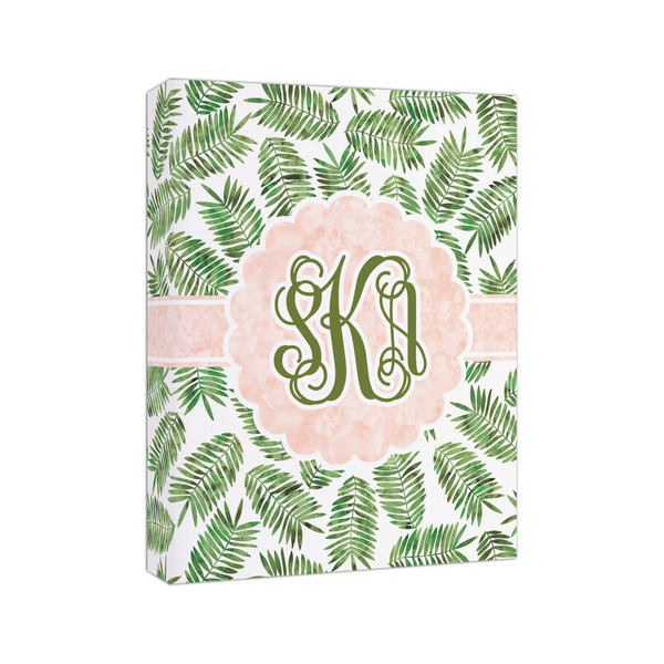 Tropical Leaves 8x10 - Canvas Print - Angled View