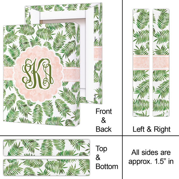 Tropical Leaves 8x10 - Canvas Print - Approval