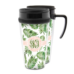 Tropical Leaves Acrylic Travel Mug (Personalized)
